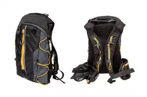 Backpack QIJIAN BAGS B-300 44х26х9cm black-grey-yellow