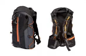 Backpack QIJIAN BAGS B-300 44х26х9cm black-grey-orange