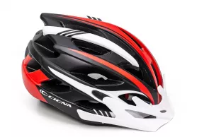 Шлем велосипедный CIGNA WT-016 черно-бело-красный