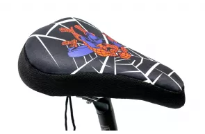 Накладка на детское седло Spider Man с гелевым наполнителем 200*150mm черно-красный