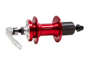 rear hub for cassette Aluminium alloy 32H 14G for disc brake SHUNFENG SF-A217R мм 135mm for QR sealed bearings 8-9-10 speed red with QR